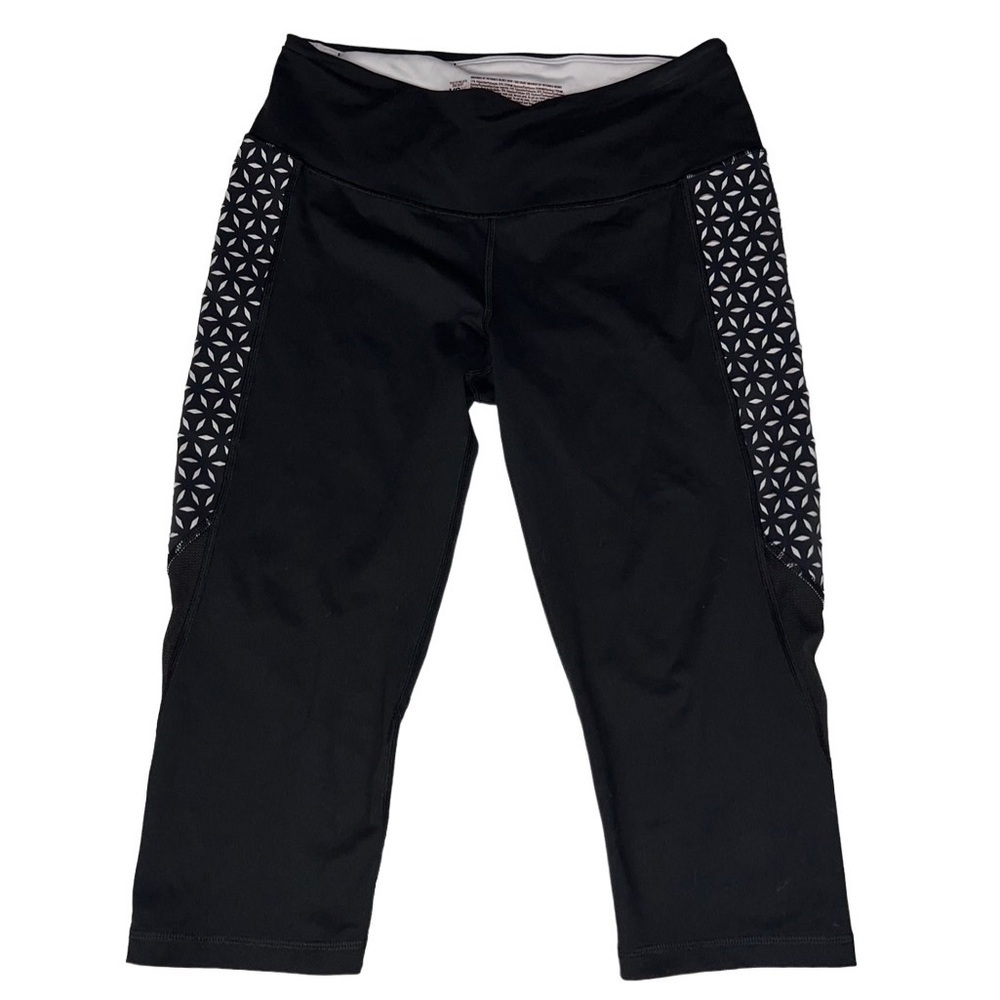 Victoria's Secret Sport Women's Black White Crop Leggings Size M